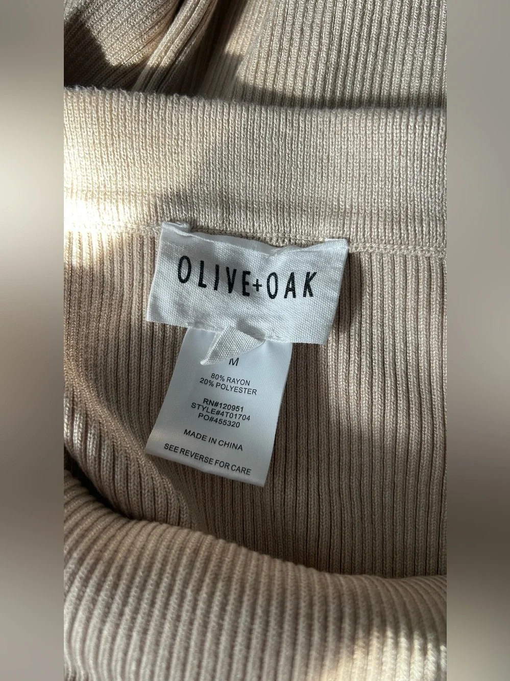 Olive & Oak Ribbed Maxi Skirt
